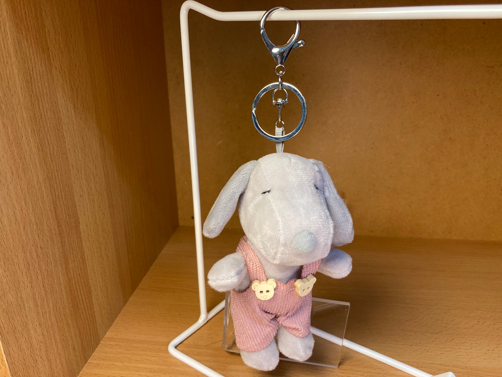 Tiny Treasures Seoul - Pink Snoopy Plush Bag Charm Key Chain
