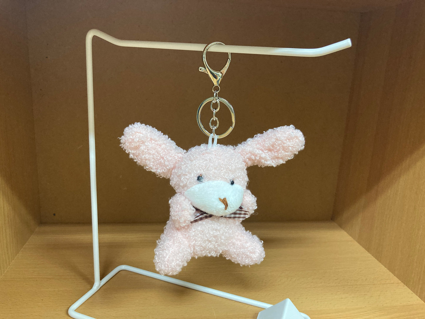 Tiny Treasures Seoul - Pink Teddy Bunny Plush Bag Charm 