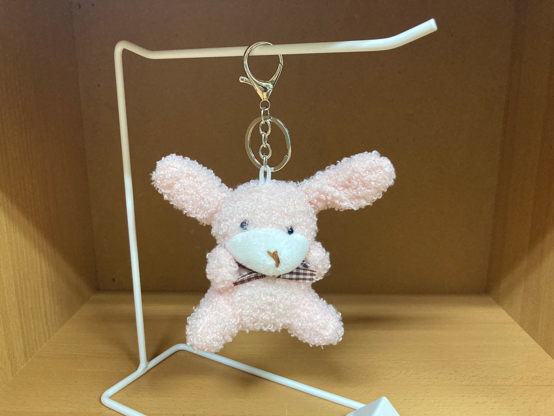 Tiny Treasures Seoul - Pink Teddy Bunny Plush Bag Charm 12