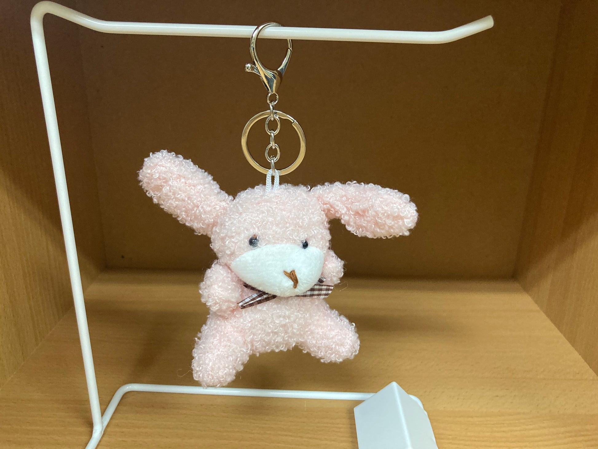 Tiny Treasures Seoul - Pink Teddy Bunny Plush Bag Charm 4
