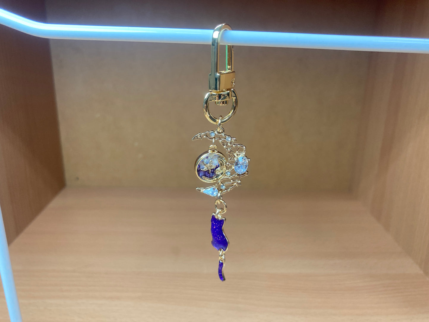 Tiny Treasures Seoul - Purple Cat Moon Bag Charm 10