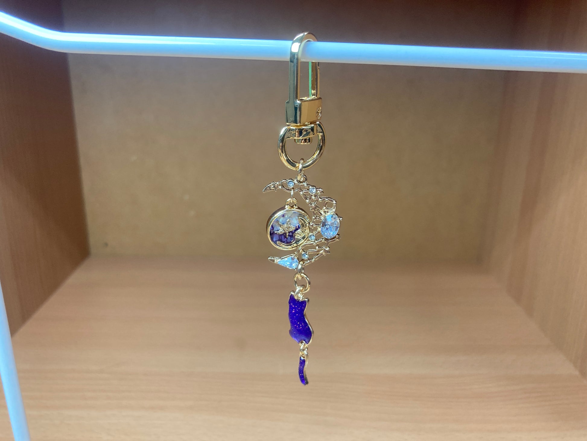 Tiny Treasures Seoul - Purple Cat Moon Bag Charm 10