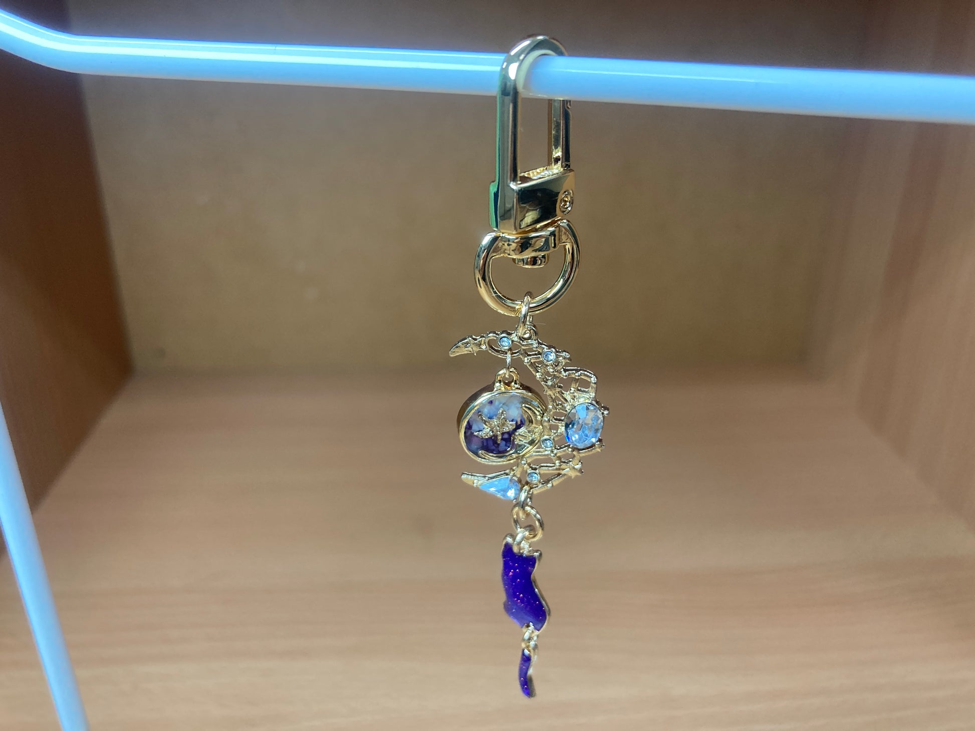 Tiny Treasures Seoul - Purple Cat Moon Bag Charm 11