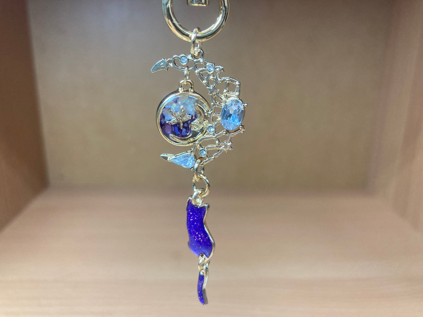 Tiny Treasures Seoul - Purple Cat Moon Bag Charm 3