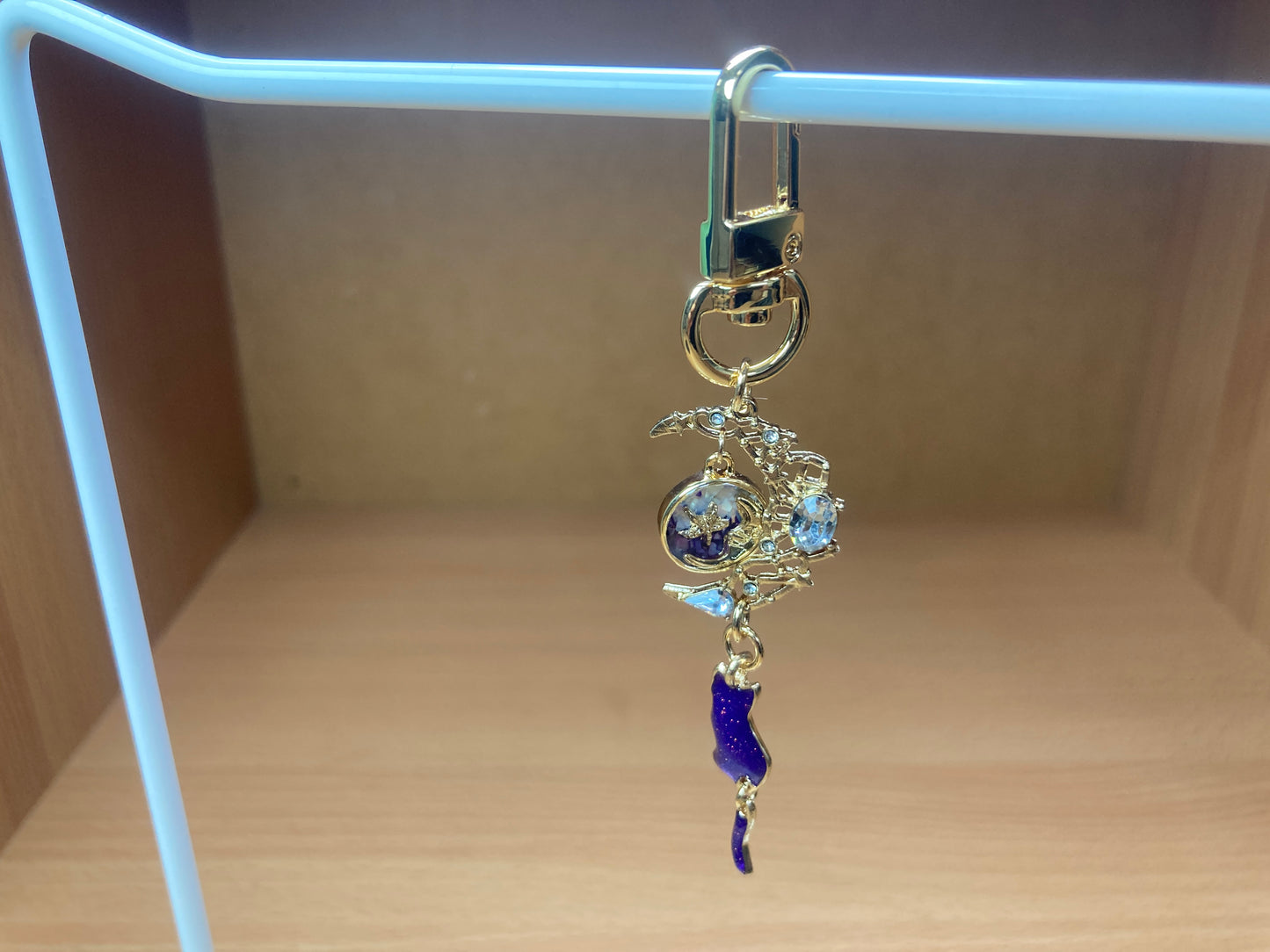 Tiny Treasures Seoul - Purple Cat Moon Bag Charm 5
