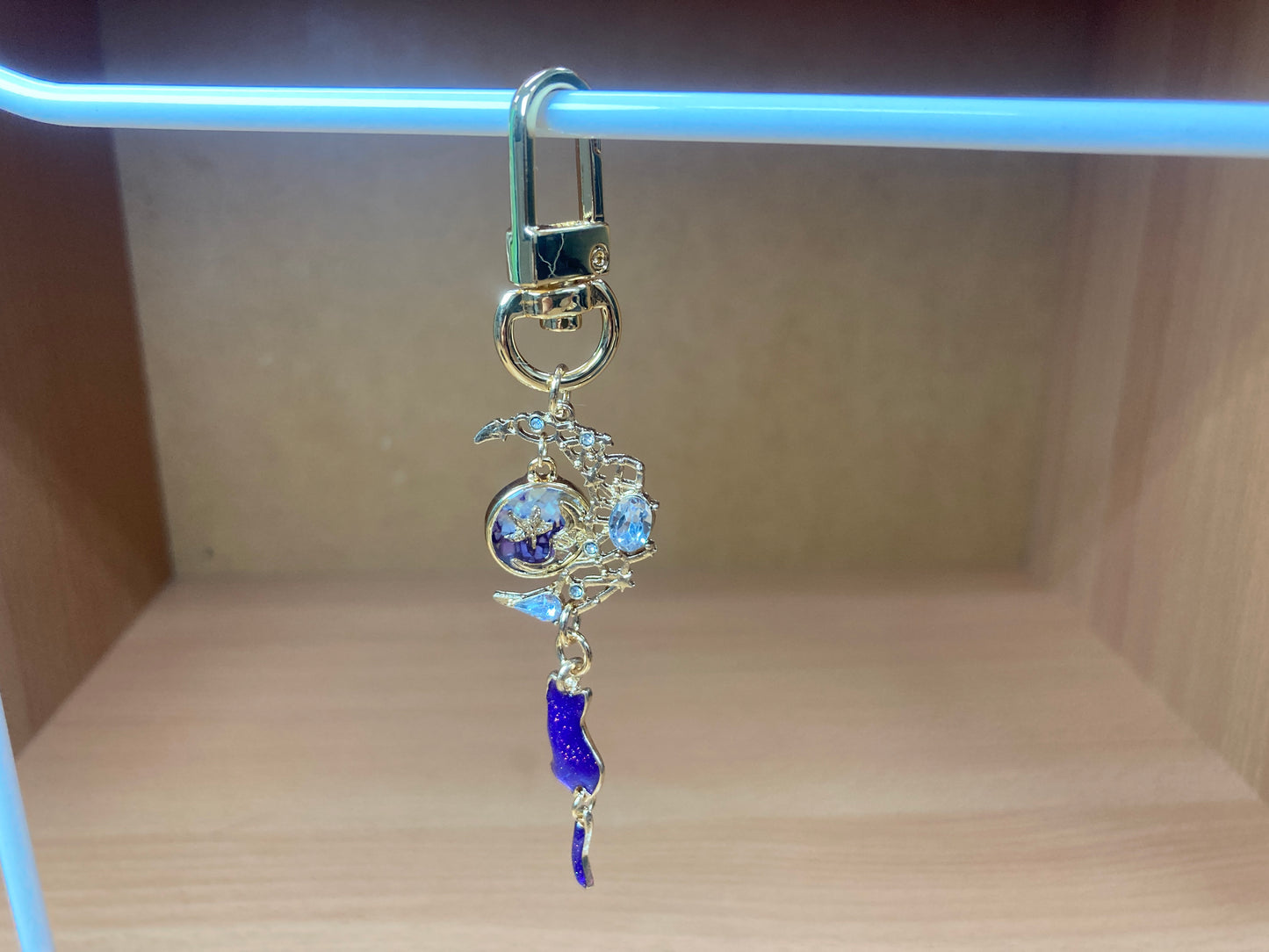 Tiny Treasures Seoul - Purple Cat Moon Bag Charm 7