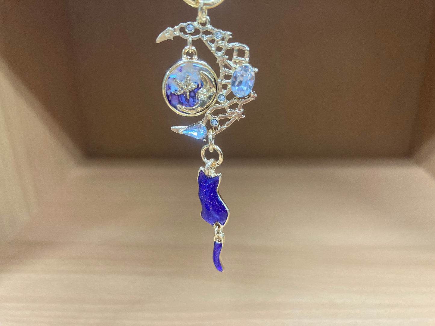 Tiny Treasures Seoul - Purple Cat Moon Bag Charm 8