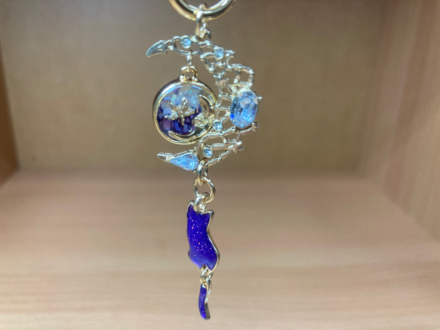 Tiny Treasures Seoul - Purple Cat Moon Bag Charm 9