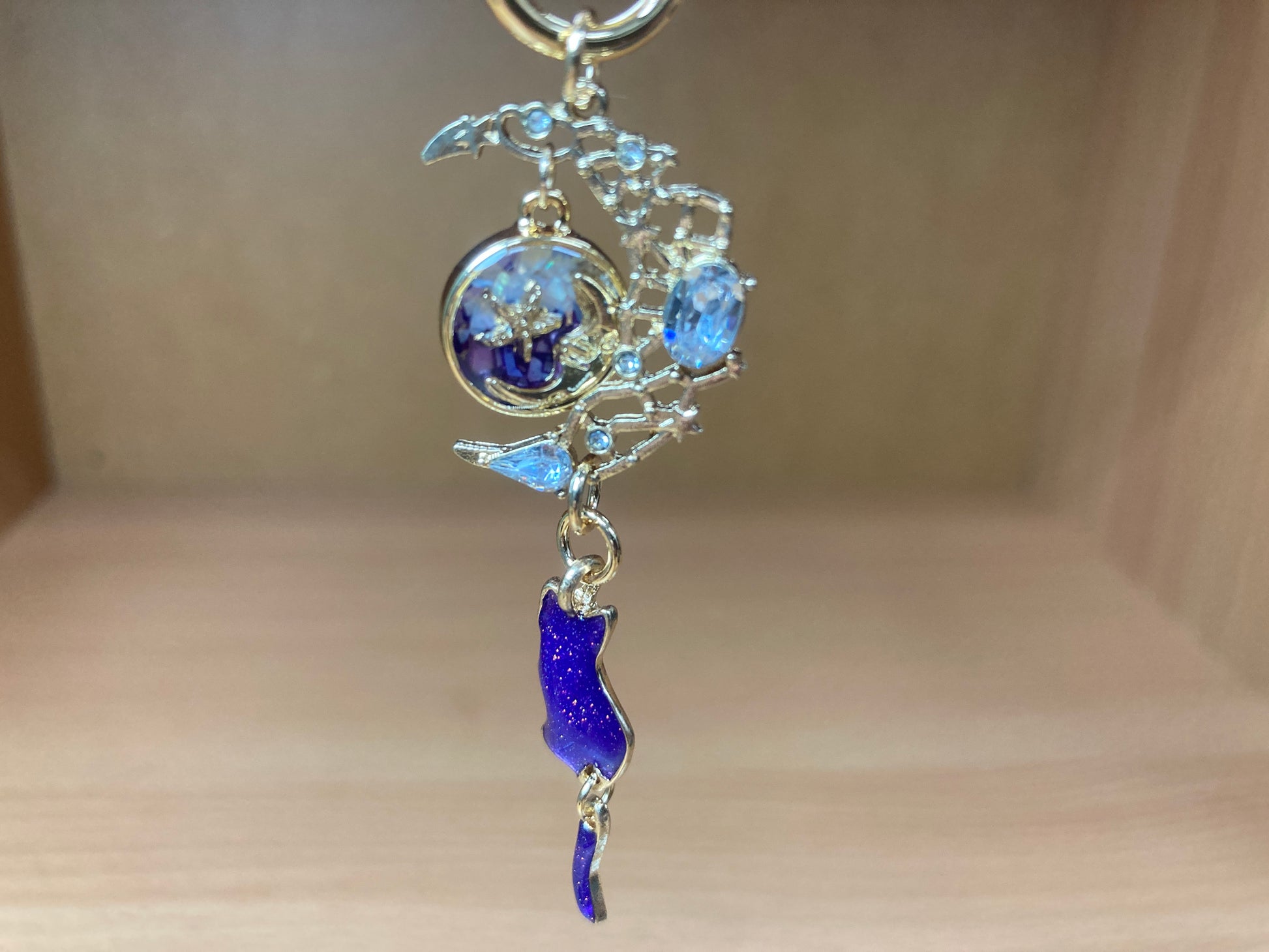 Tiny Treasures Seoul - Purple Cat Moon Bag Charm 9