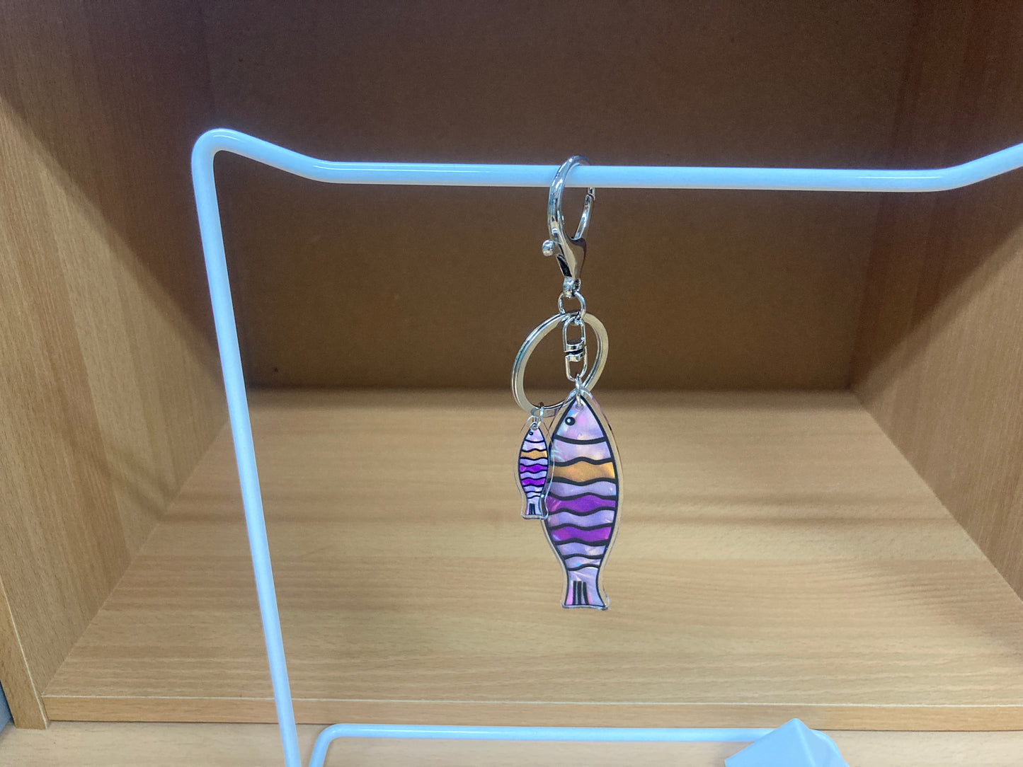 Tiny Treasures Seoul - Purple Fish Acrylic Keychain 6