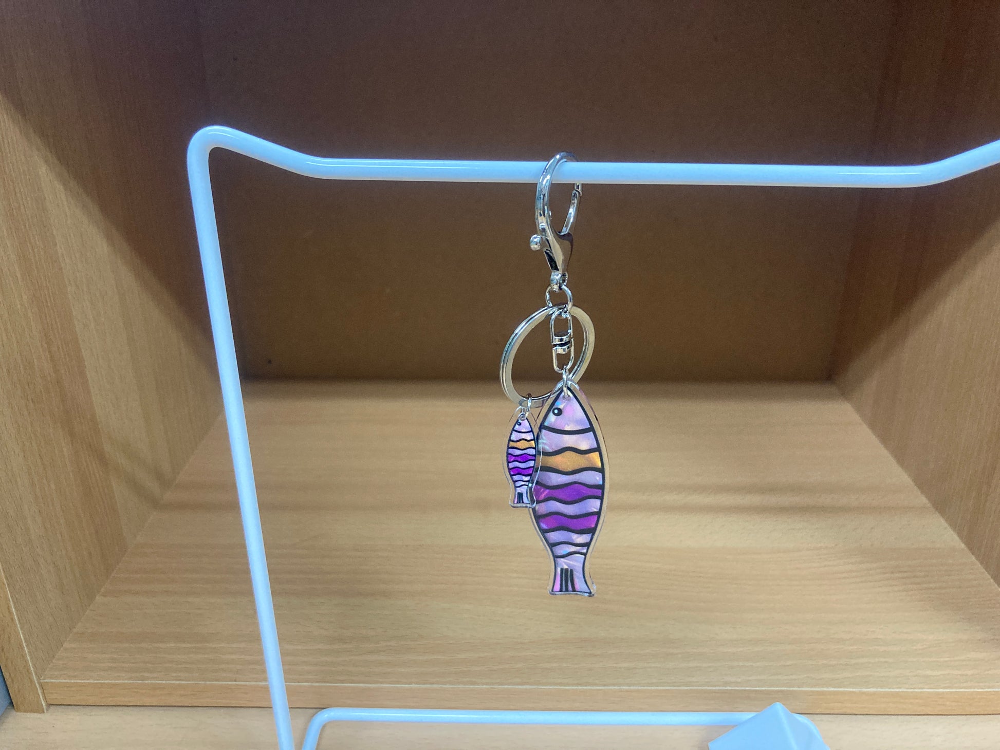 Tiny Treasures Seoul - Purple Fish Acrylic Keychain 6