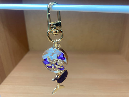 Tiny Treasures Seoul - Purple Whale Ocean Bag Charm
