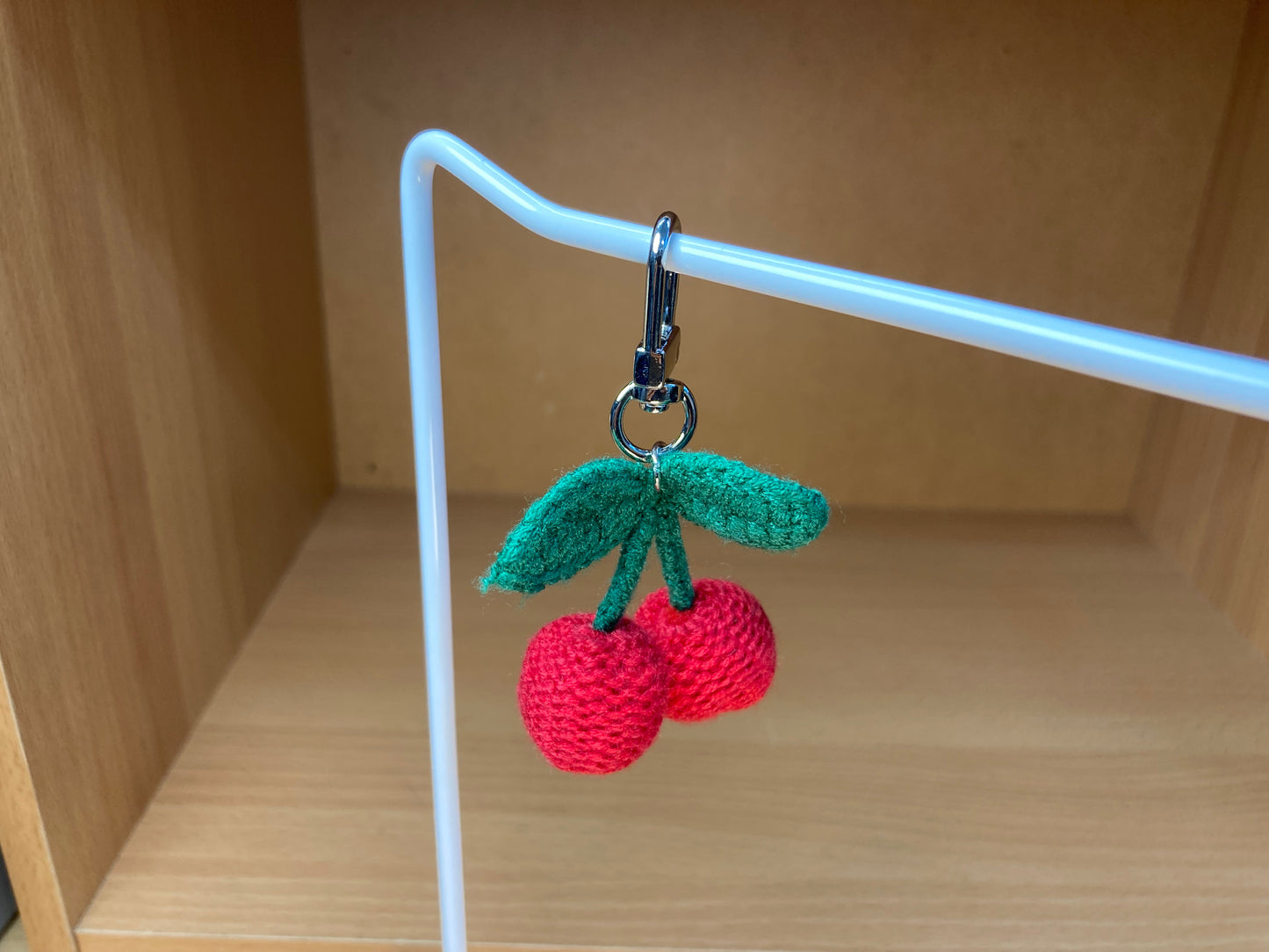 Tiny Treasures Seoul - Red Cherry & Lucky Clover Knit Bag Charm Set