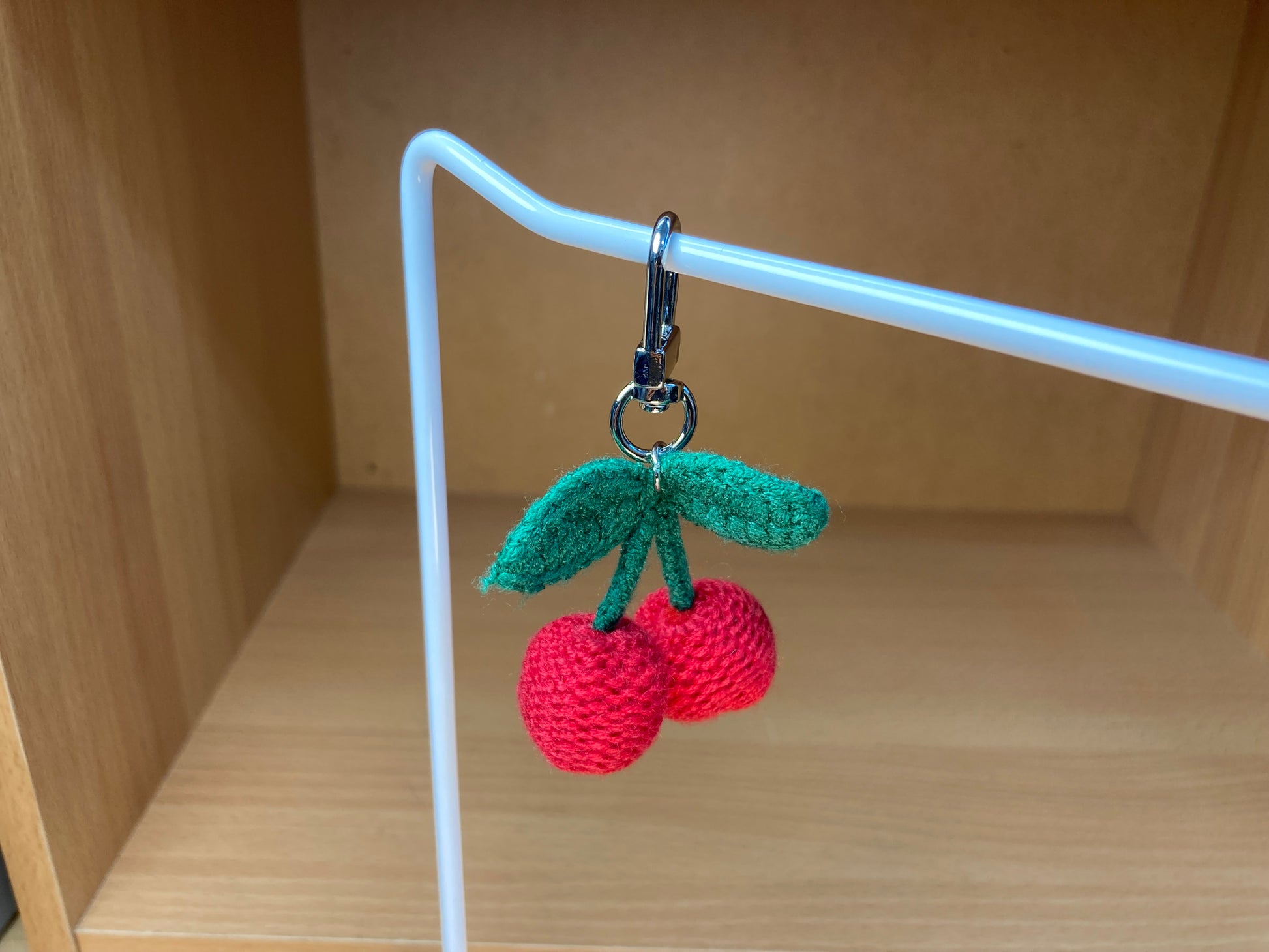 Tiny Treasures Seoul - Red Cherry & Lucky Clover Knit Bag Charm Set