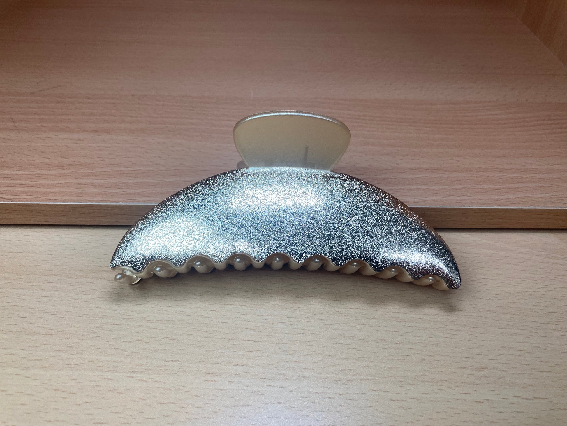 Tiny Treasures Seoul - Shimmer Gold Half Moon Hair Claw Front View 3