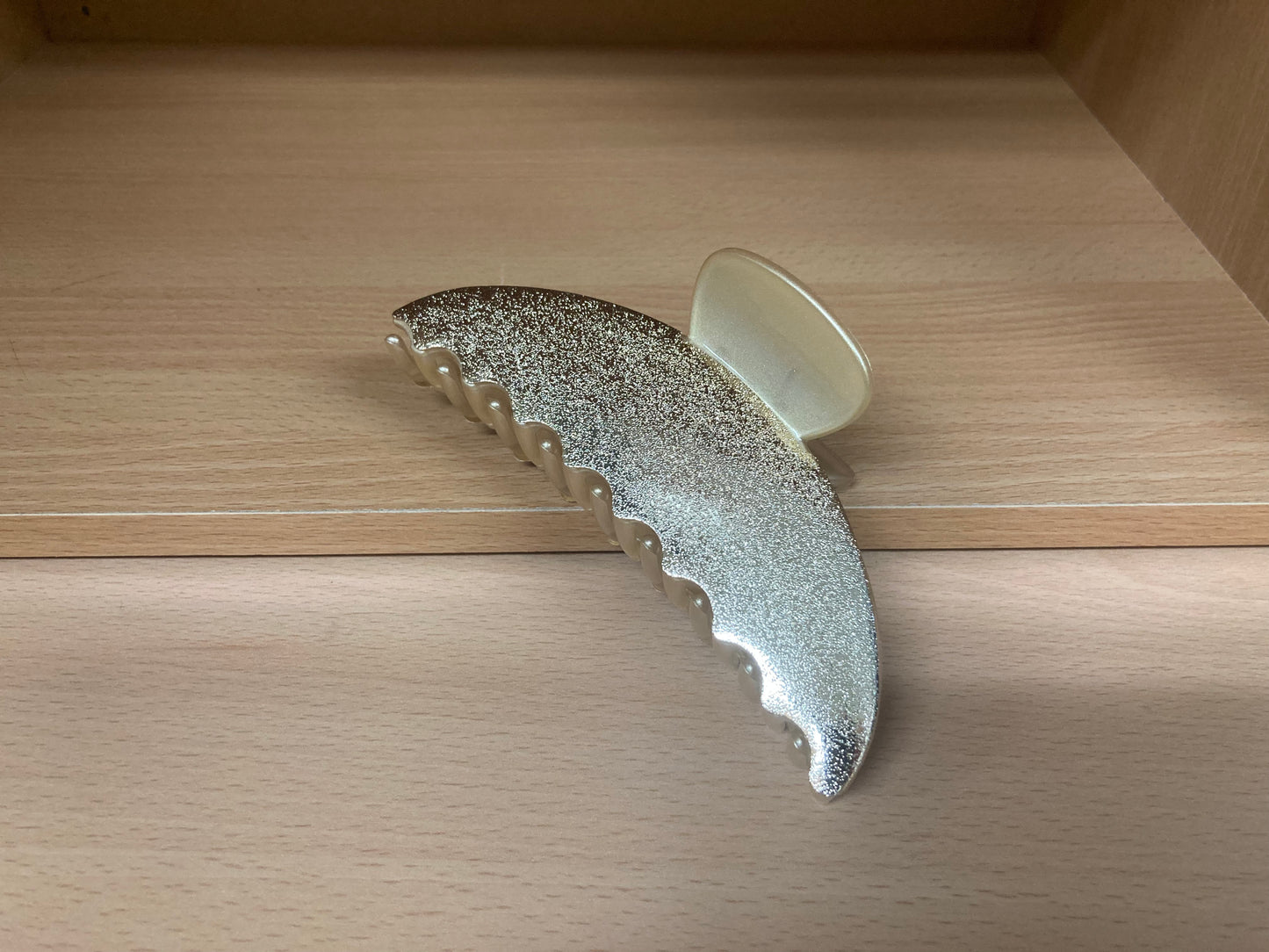 Tiny Treasures Seoul - Shimmer Gold Half Moon Hair Claw Side View