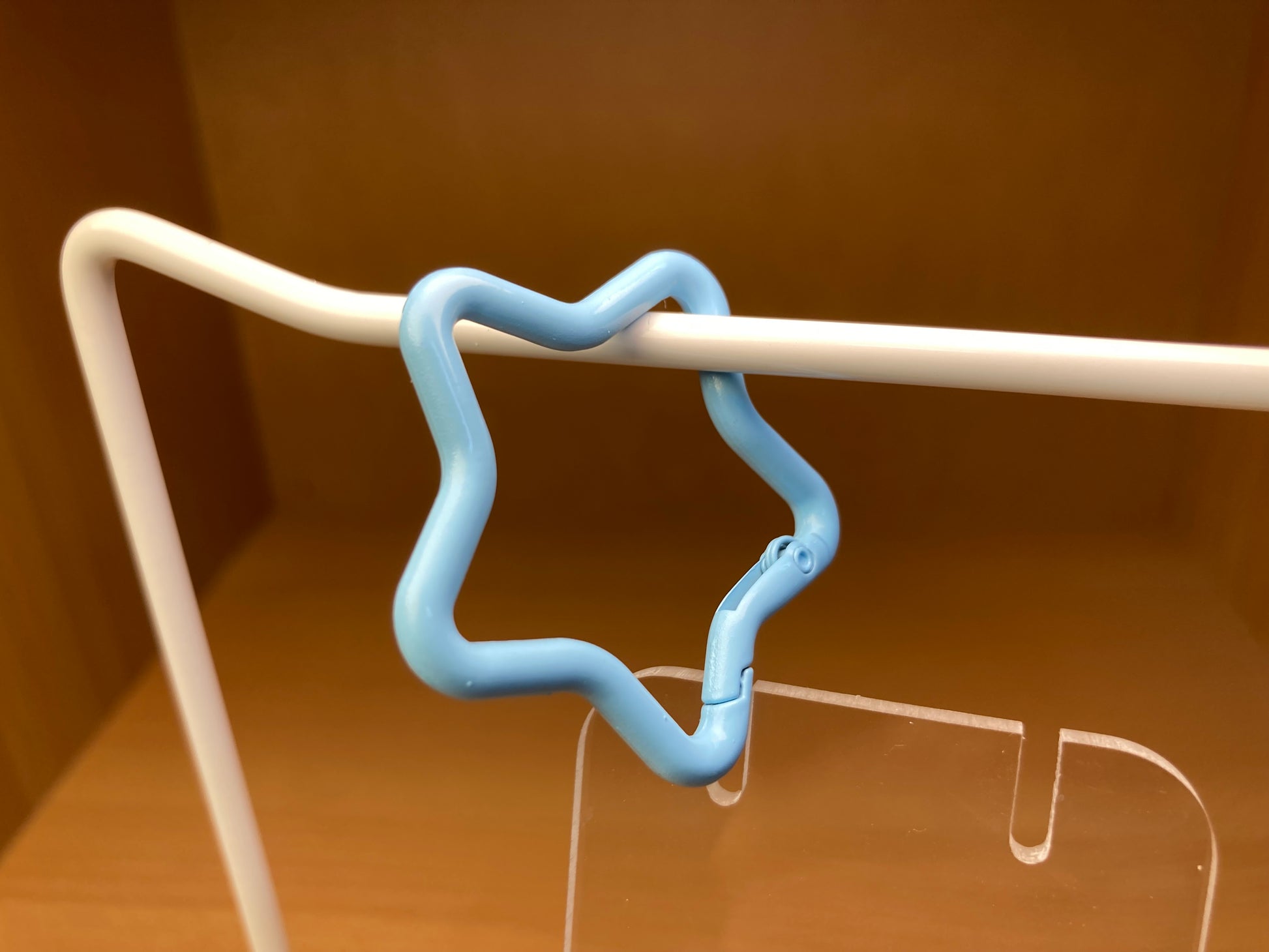Tiny Treasures Seoul - Sky Blue Star Shape Holder Key Ring