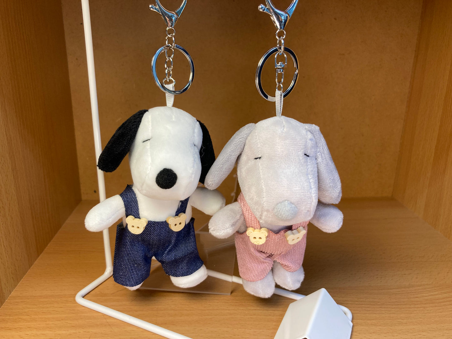 Tiny Treasures Seoul - Denim Blue Snoopy Plush Bag Charm Key Chain