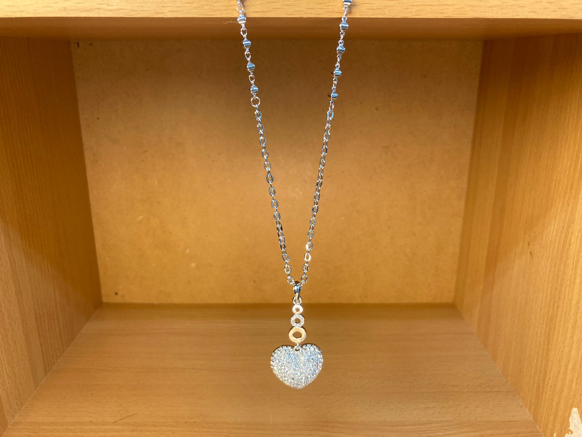 Tiny Treasures Seoul - Swarovski Crystal Heart Pendant Necklace