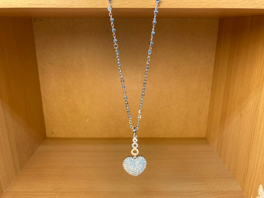 Tiny Treasures Seoul - Swarovski Crystal Heart Pendant Necklace
