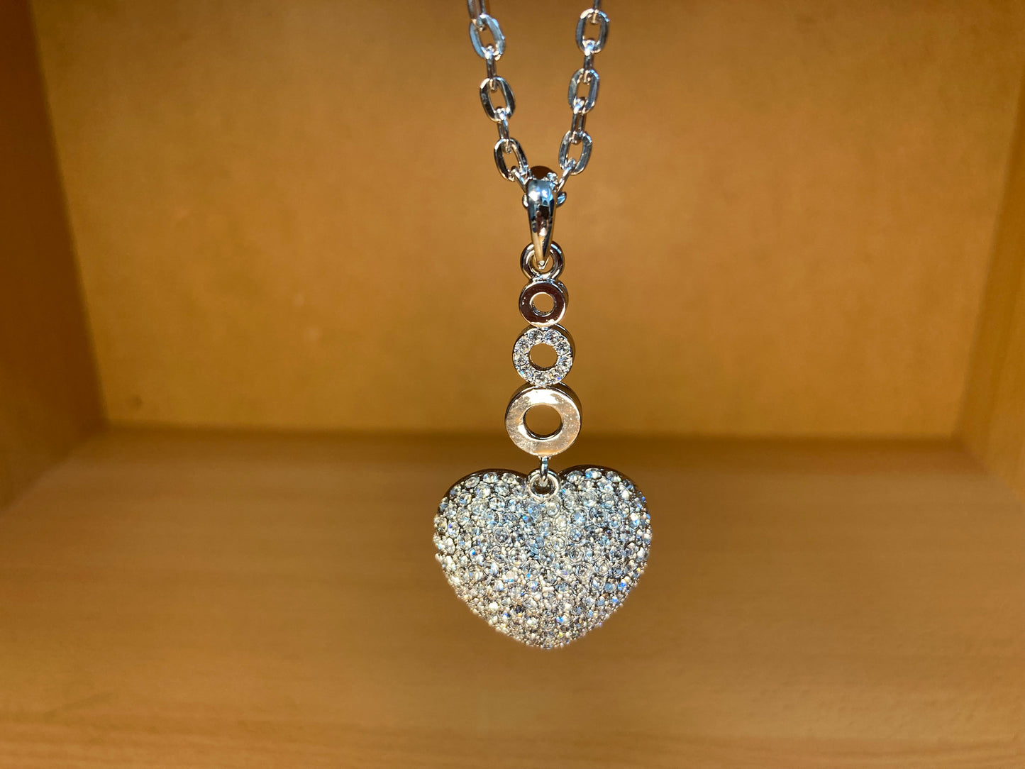 Tiny Treasures Seoul - Swarovski Crystal Heart Pendant Necklace