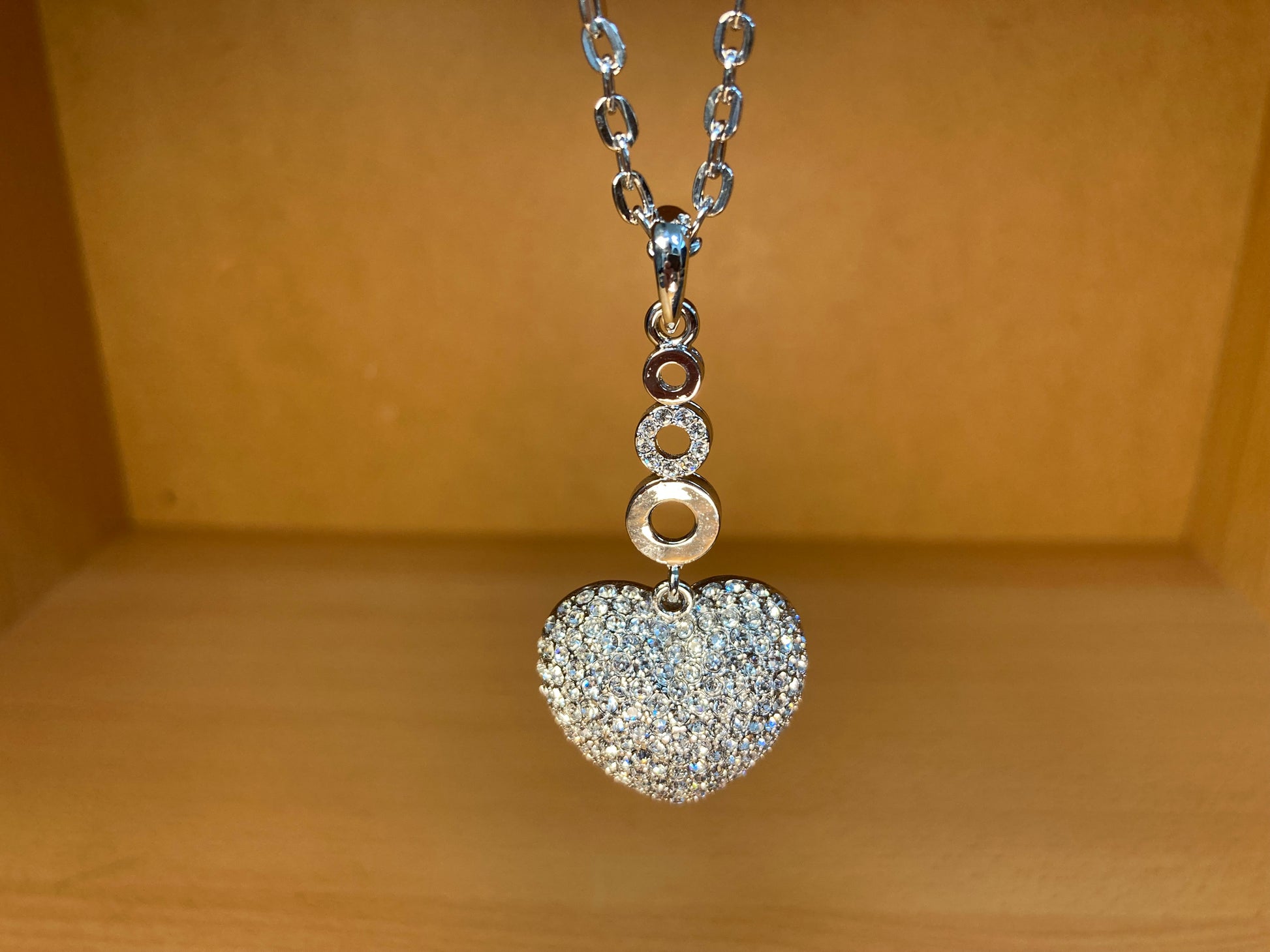 Tiny Treasures Seoul - Swarovski Crystal Heart Pendant Necklace