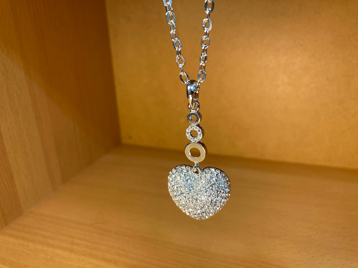 Tiny Treasures Seoul - Swarovski Crystal Heart Pendant Necklace