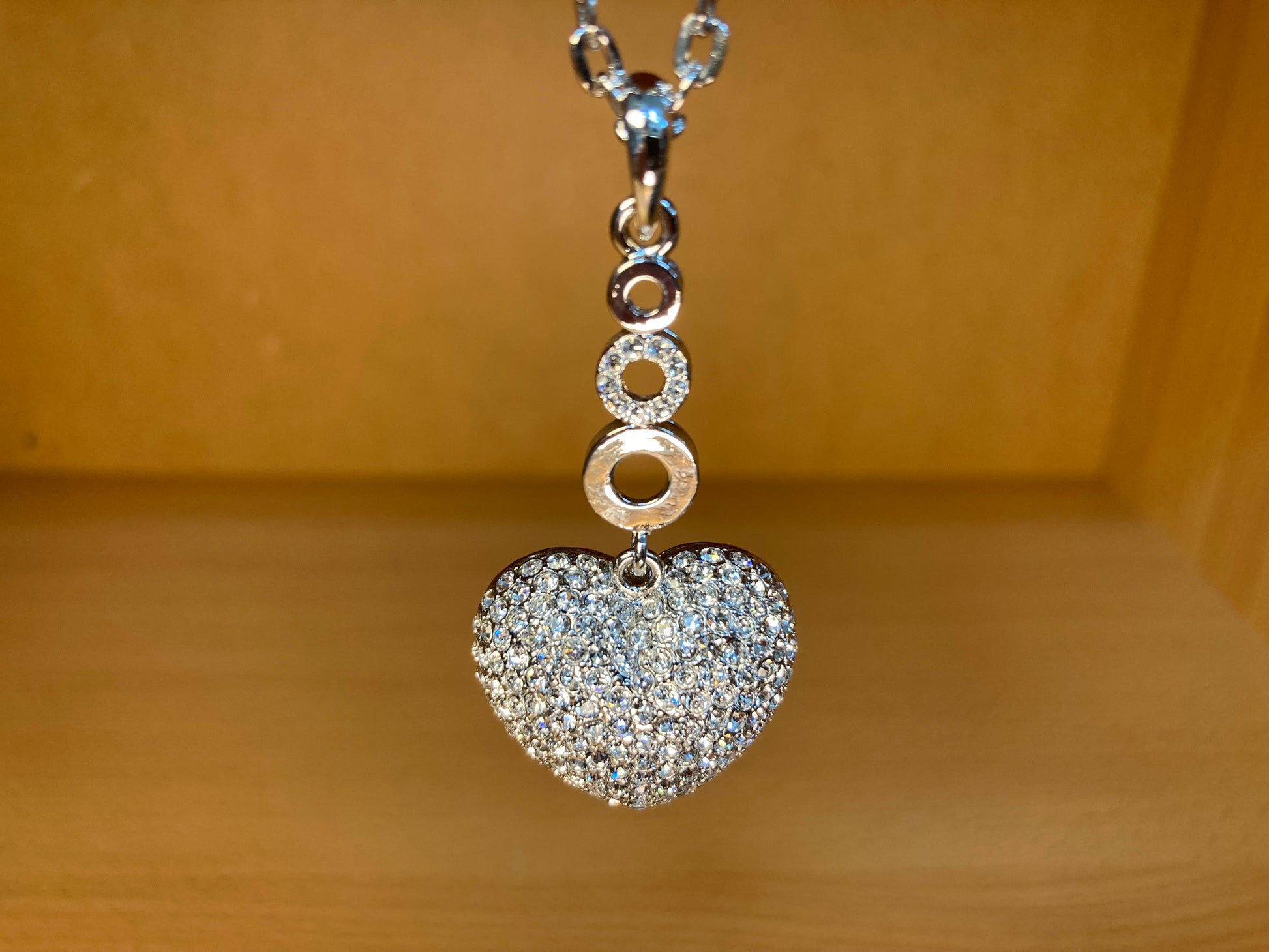 Tiny Treasures Seoul - Swarovski Crystal Heart Pendant Necklace