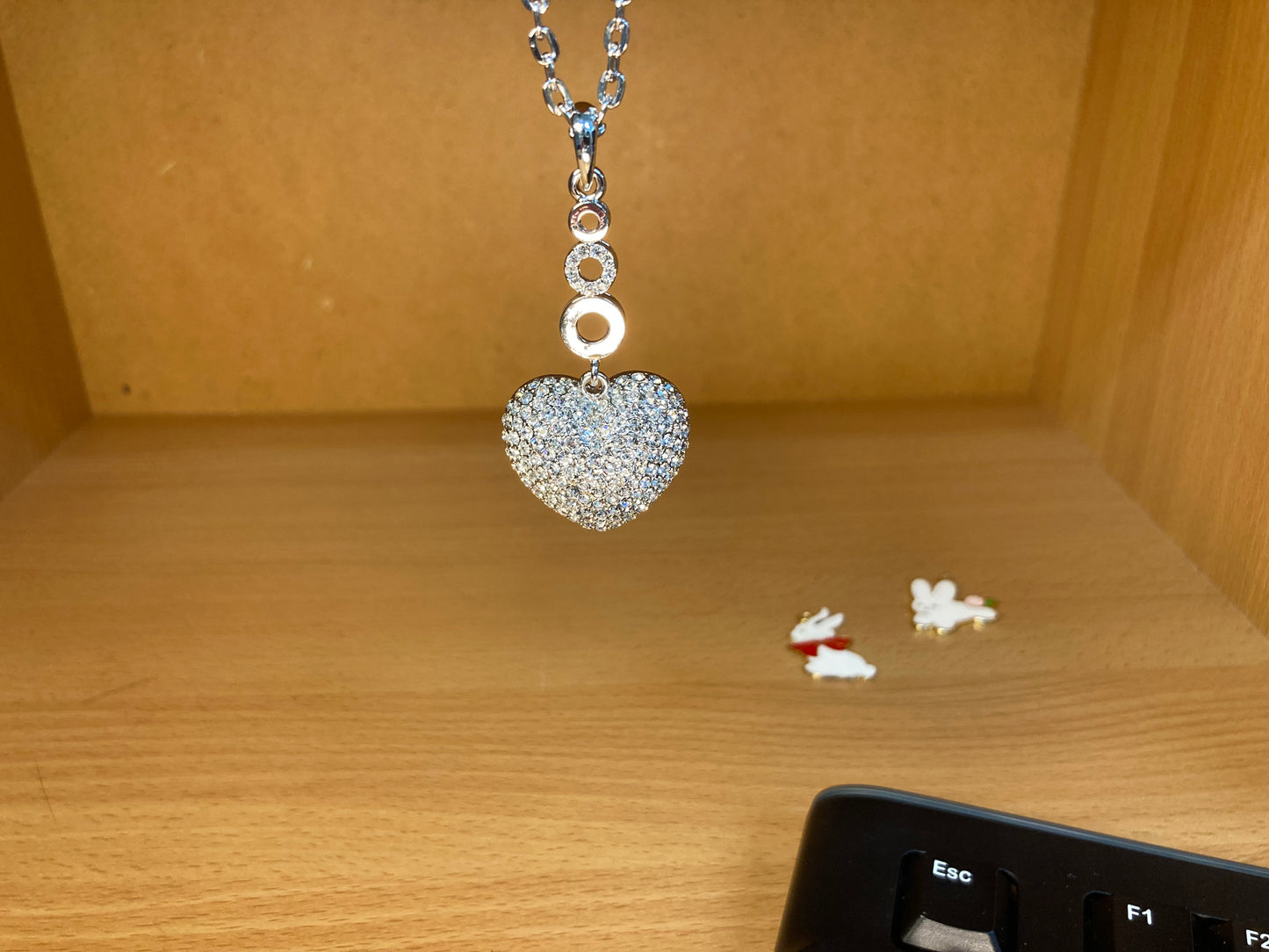 Tiny Treasures Seoul - Swarovski Crystal Heart Pendant Necklace