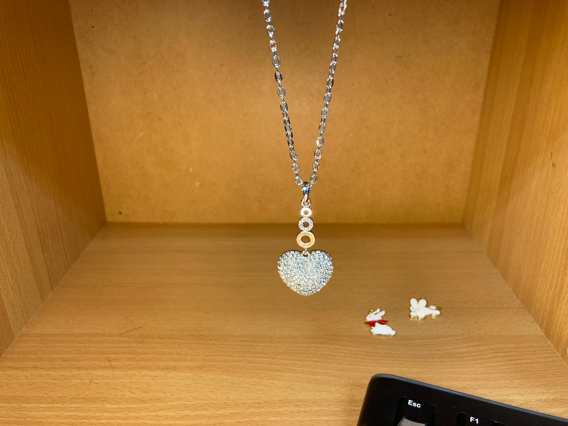 Tiny Treasures Seoul - Swarovski Crystal Heart Pendant Necklace