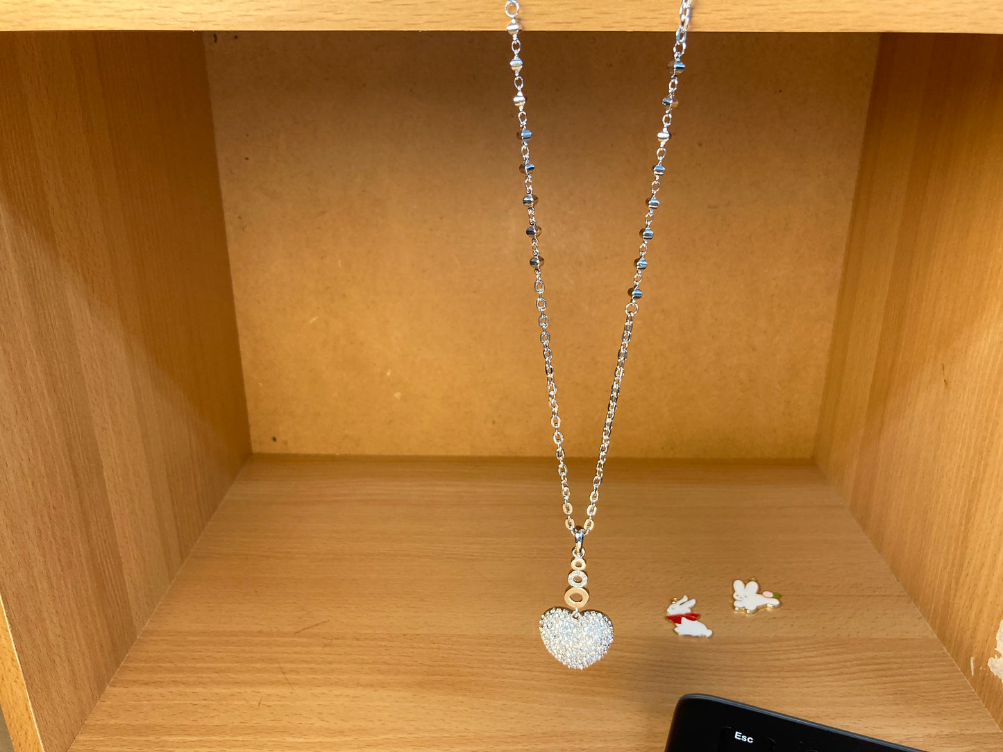 Tiny Treasures Seoul - Swarovski Crystal Heart Pendant Necklace