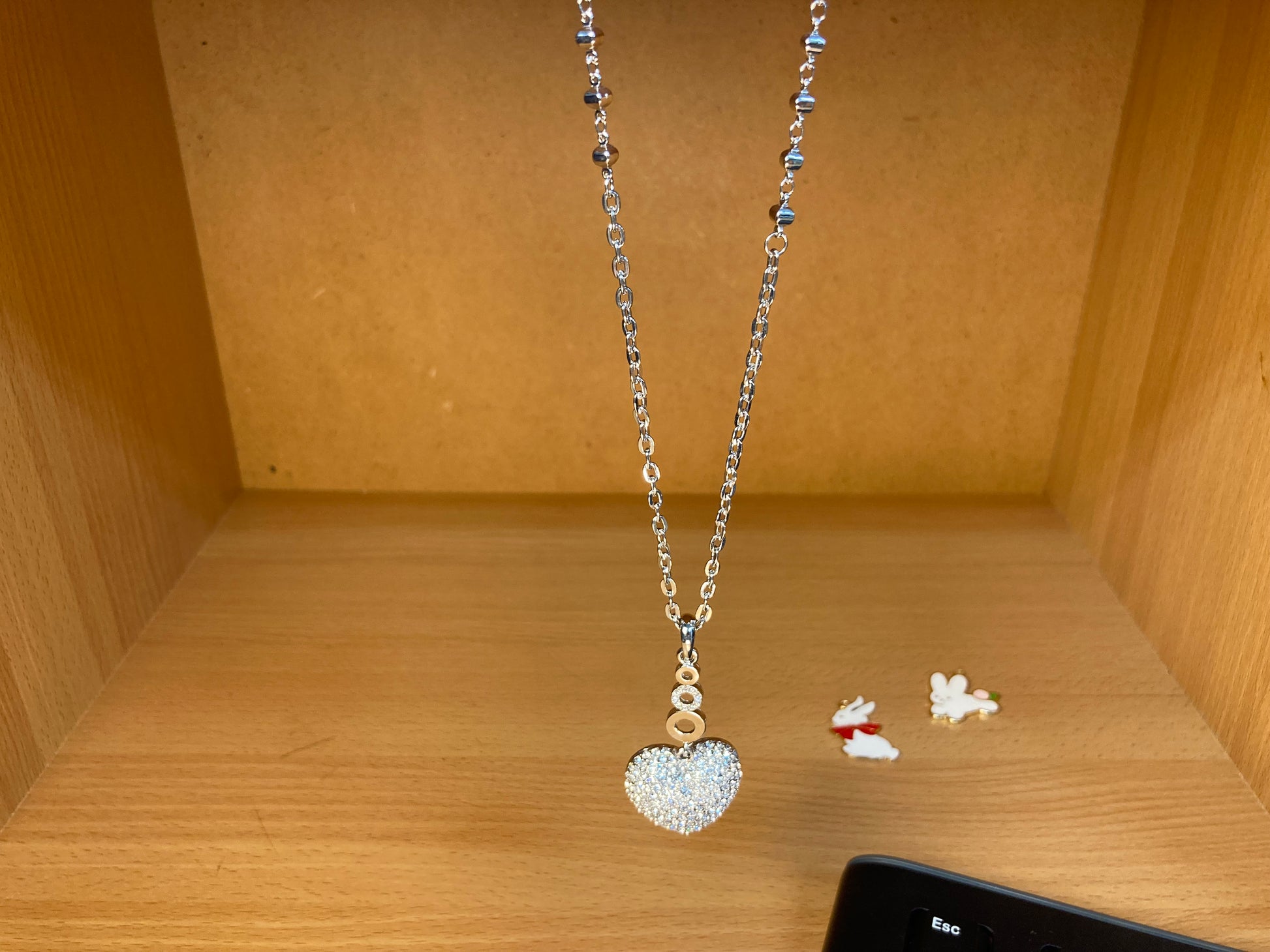 Tiny Treasures Seoul - Swarovski Crystal Heart Pendant Necklace