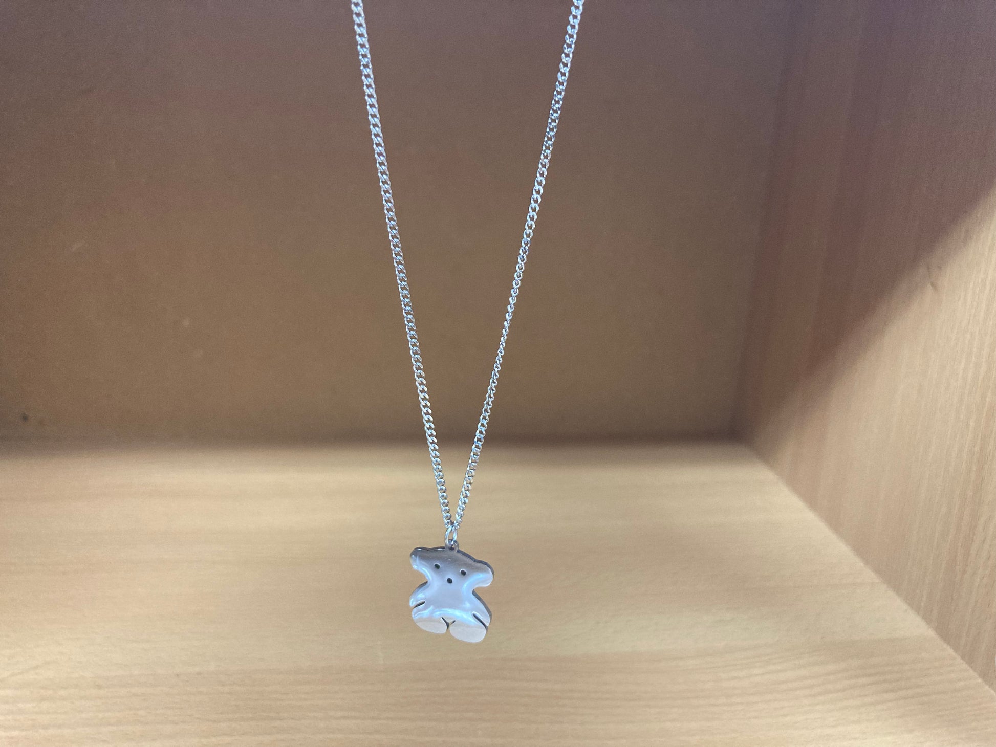 Tiny Treasures Seoul - Teddy Bear Surgical Steel Necklace