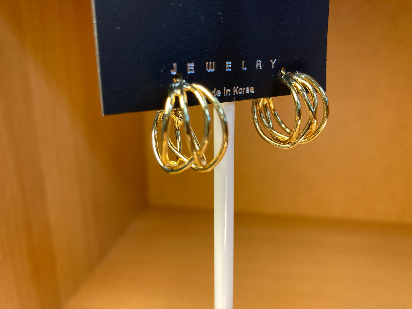 Tiny Treasures Seoul - Thin Entangle Hoop Earrings