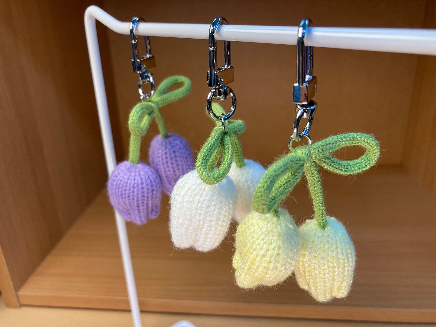 Tiny Treasures Seoul - Lavender Tulip Ribbon Bag Charm