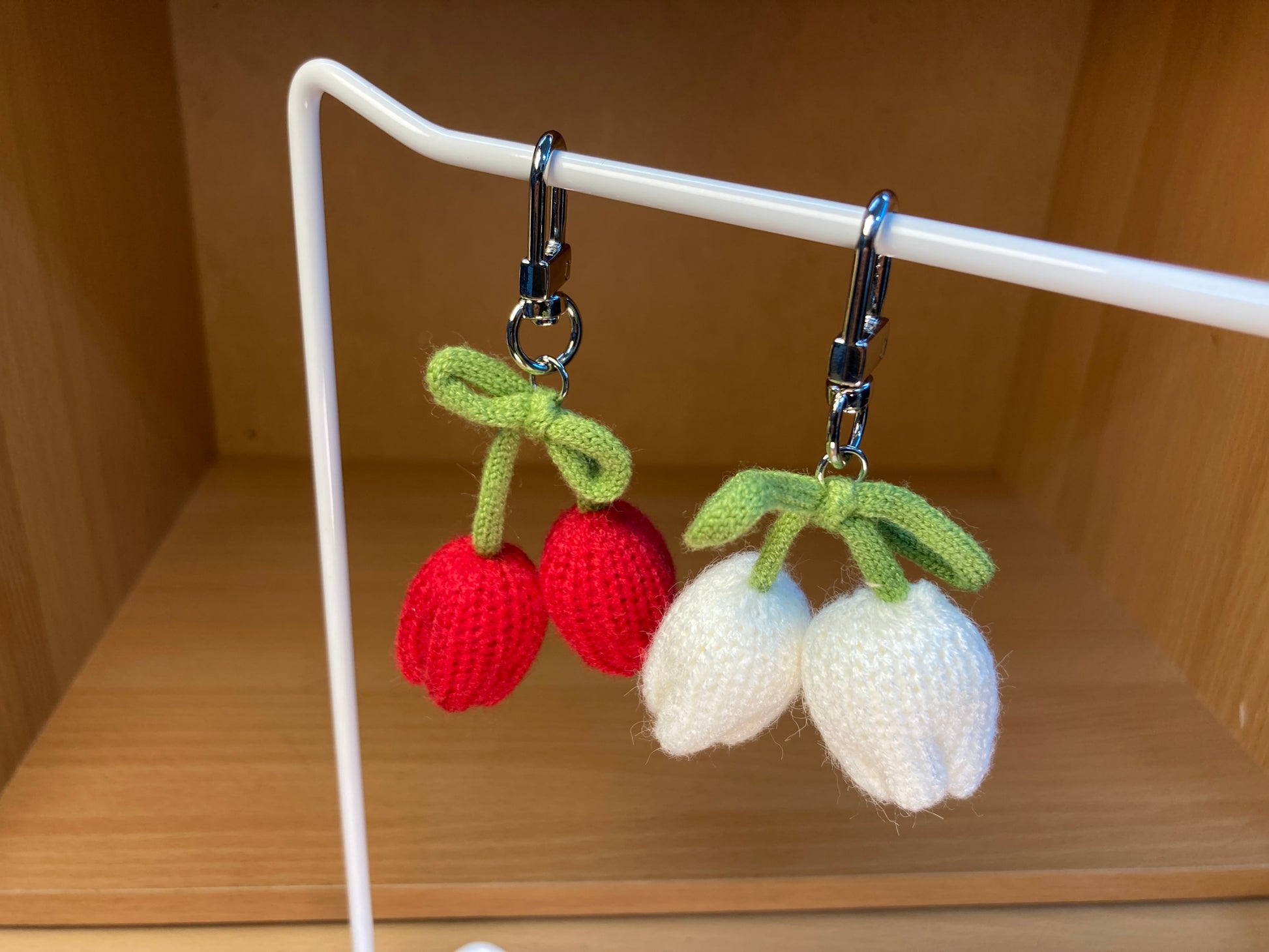 Tiny Treasures Seoul - Red Tulip Ribbon Bag Charm