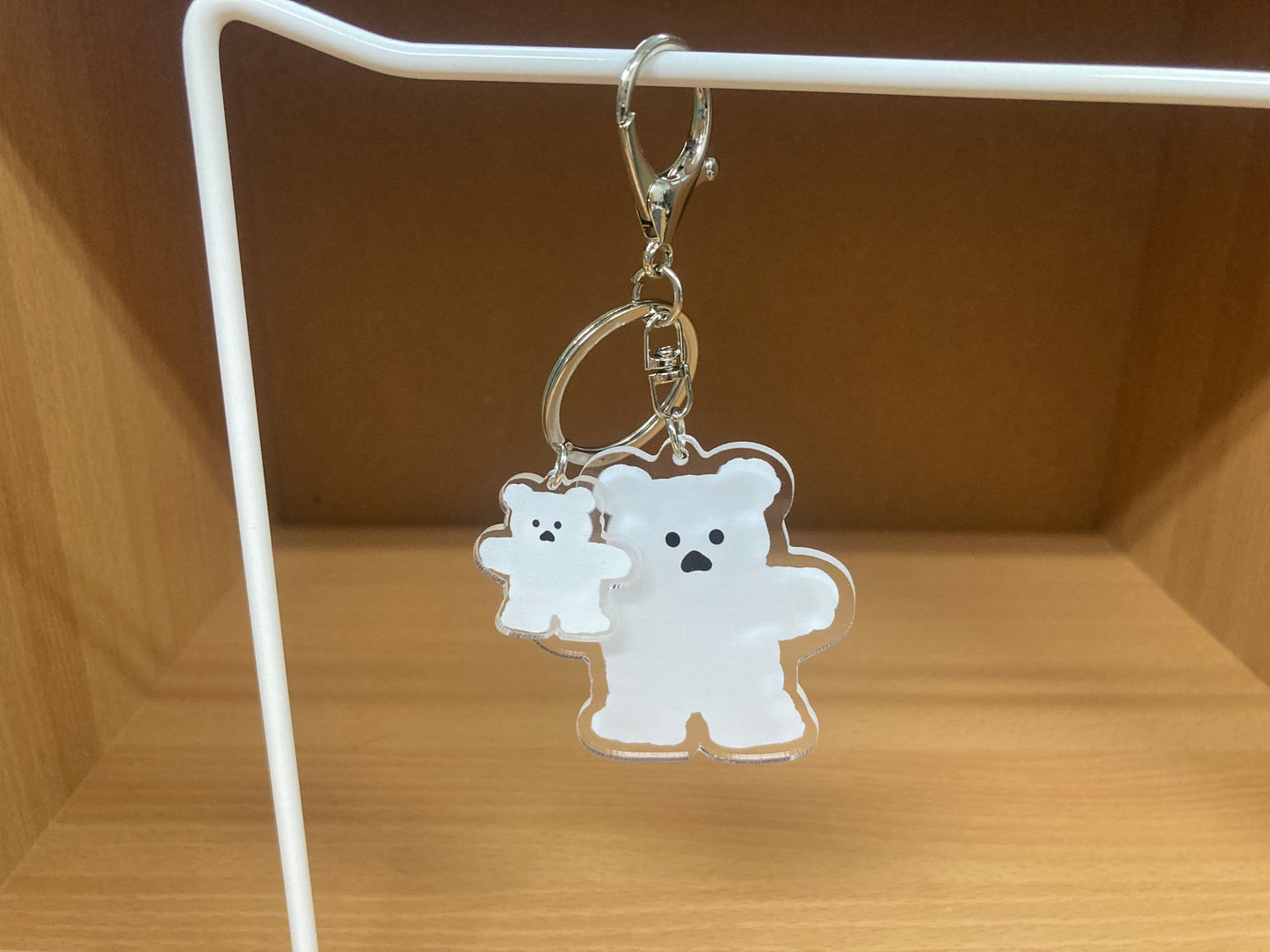 Tiny Treasures Seoul - White Bear Acrylic Keychain 