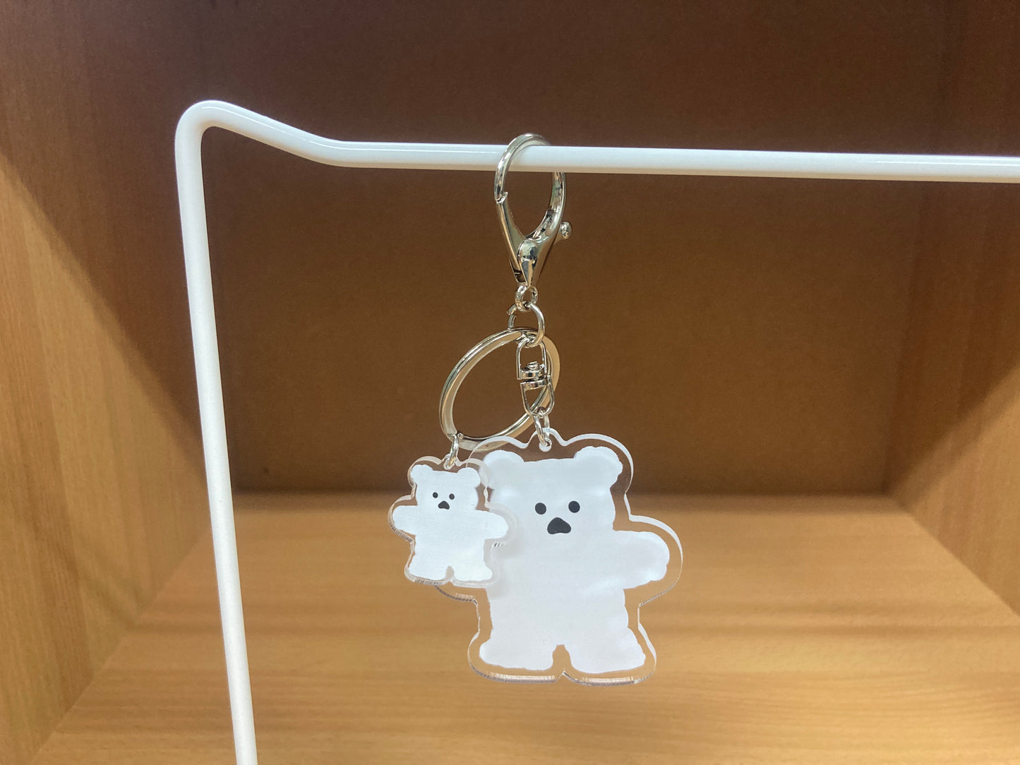 Tiny Treasures Seoul - White Bear Acrylic Keychain 16