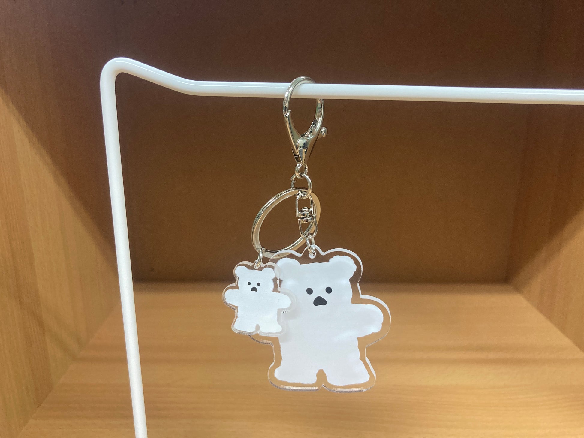 Tiny Treasures Seoul - White Bear Acrylic Keychain 16