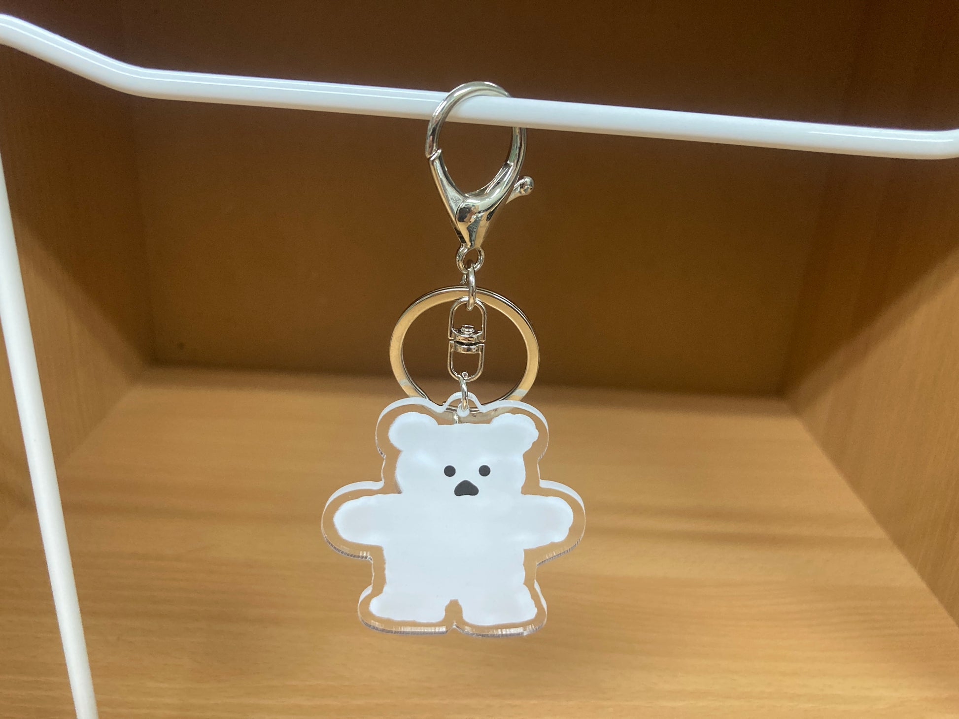 Tiny Treasures Seoul - White Bear Acrylic Keychain 17