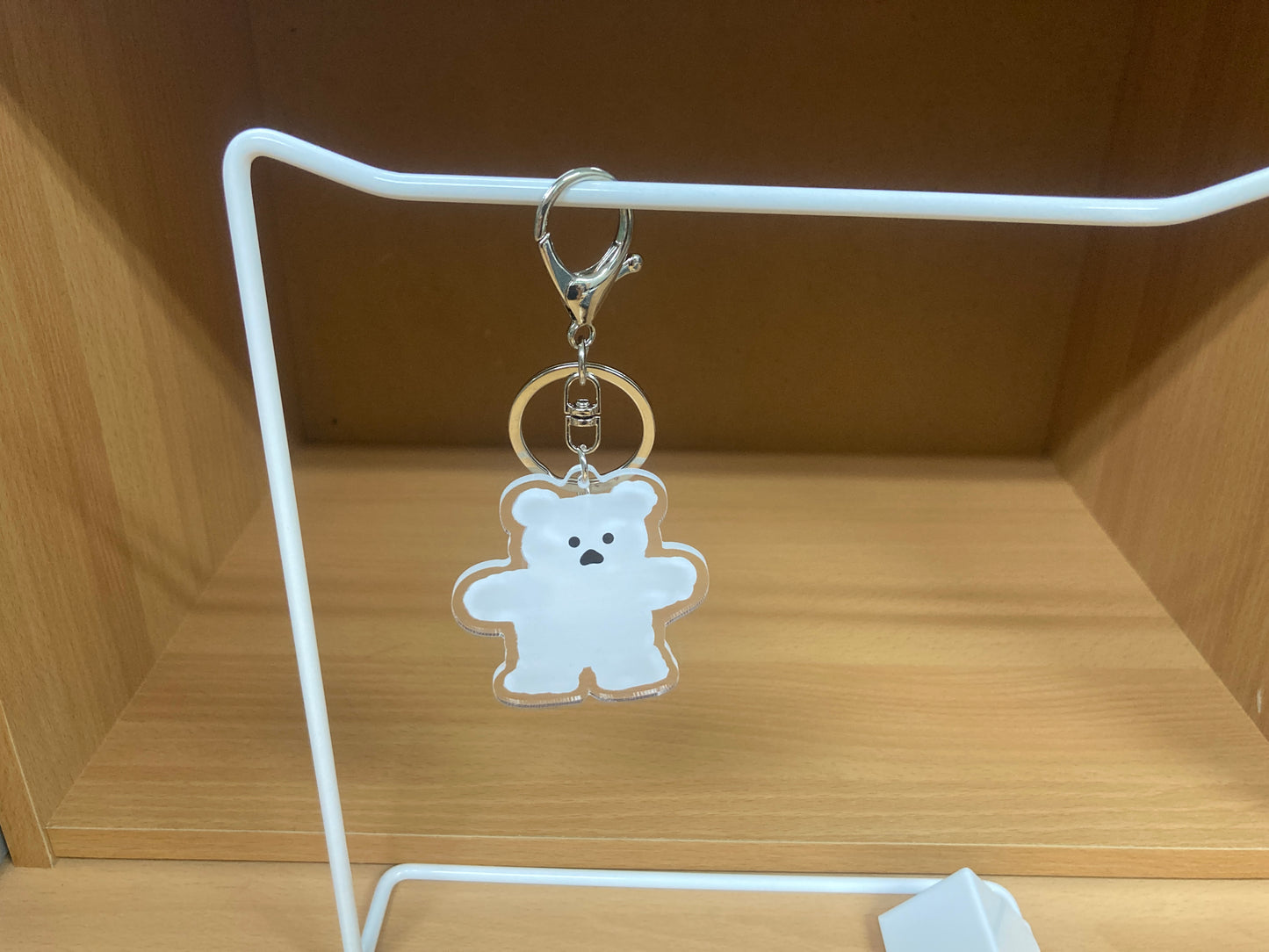 Tiny Treasures Seoul - White Bear Acrylic Keychain 2