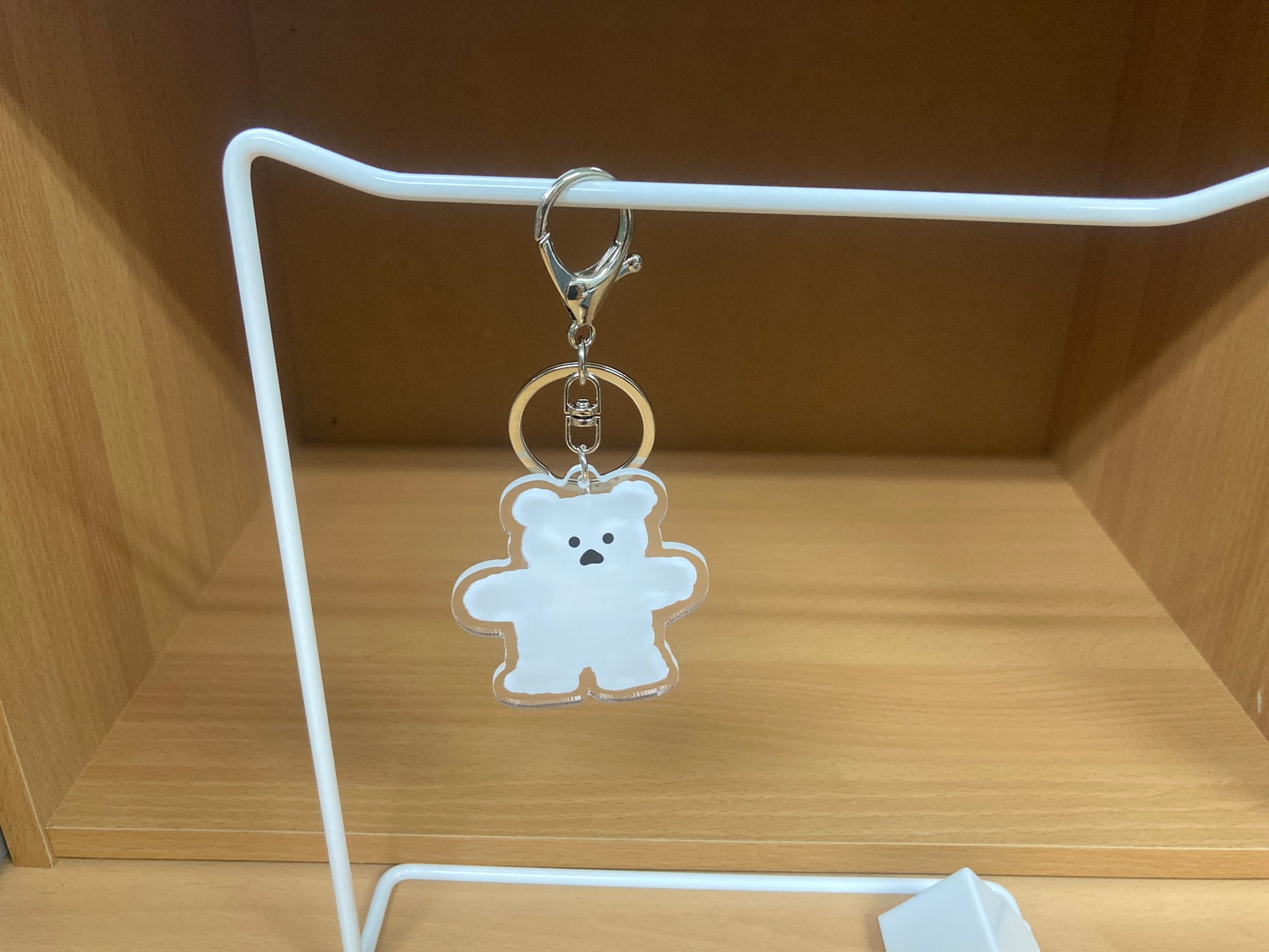 Tiny Treasures Seoul - White Bear Acrylic Keychain 2