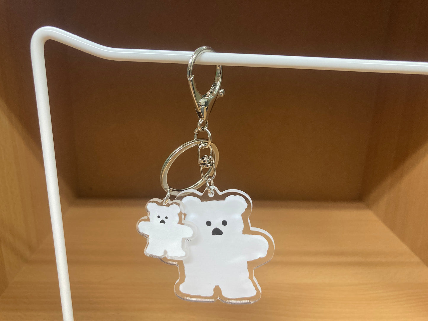 Tiny Treasures Seoul - White Bear Acrylic Keychain 19