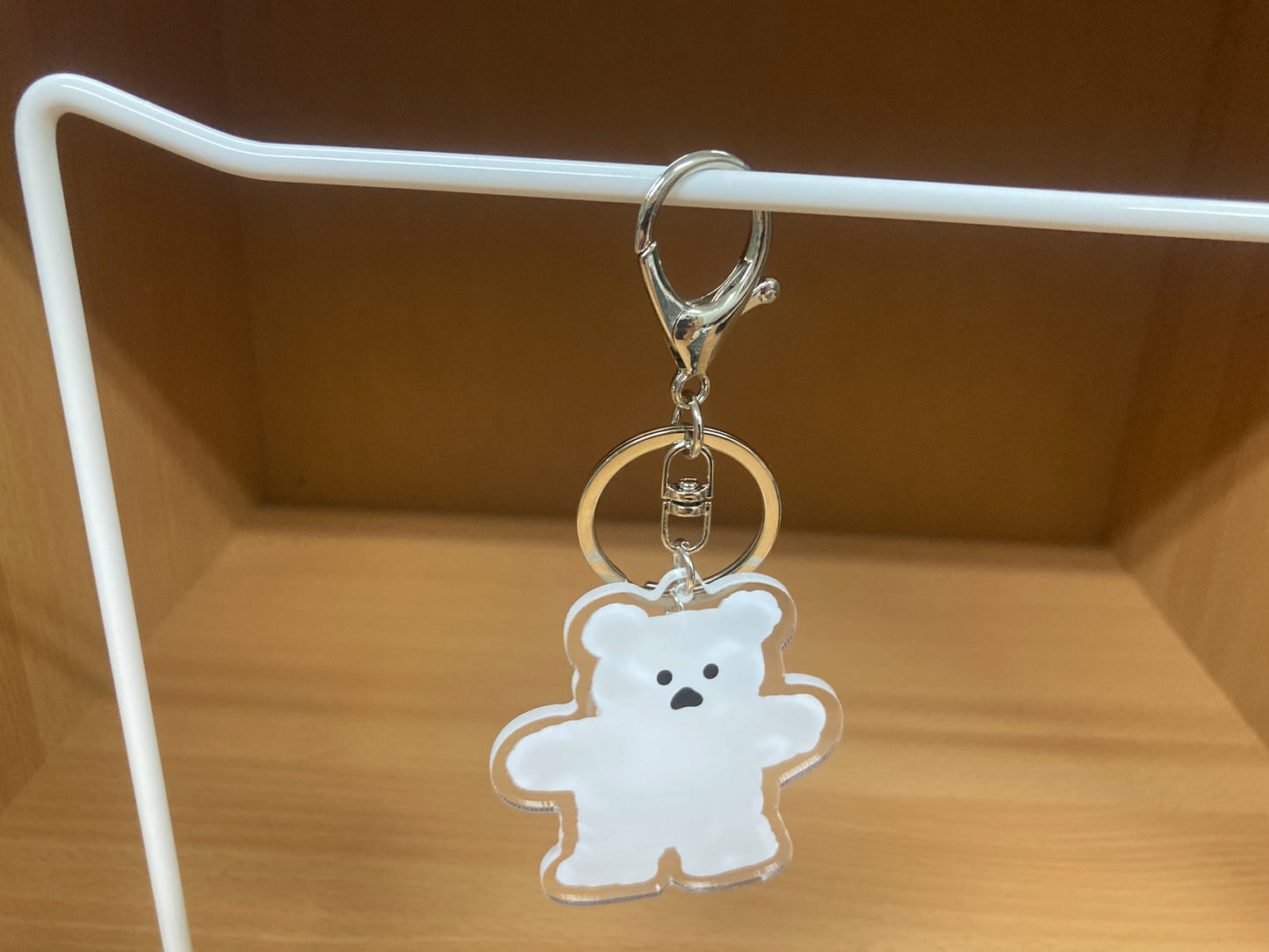 Tiny Treasures Seoul - White Bear Acrylic Keychain 6
