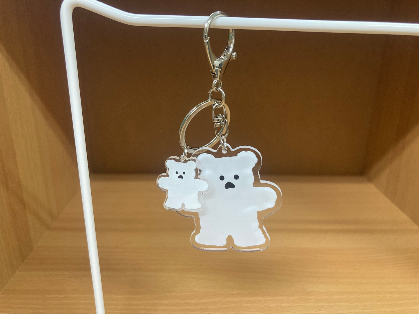Tiny Treasures Seoul - White Bear Acrylic Keychain 8