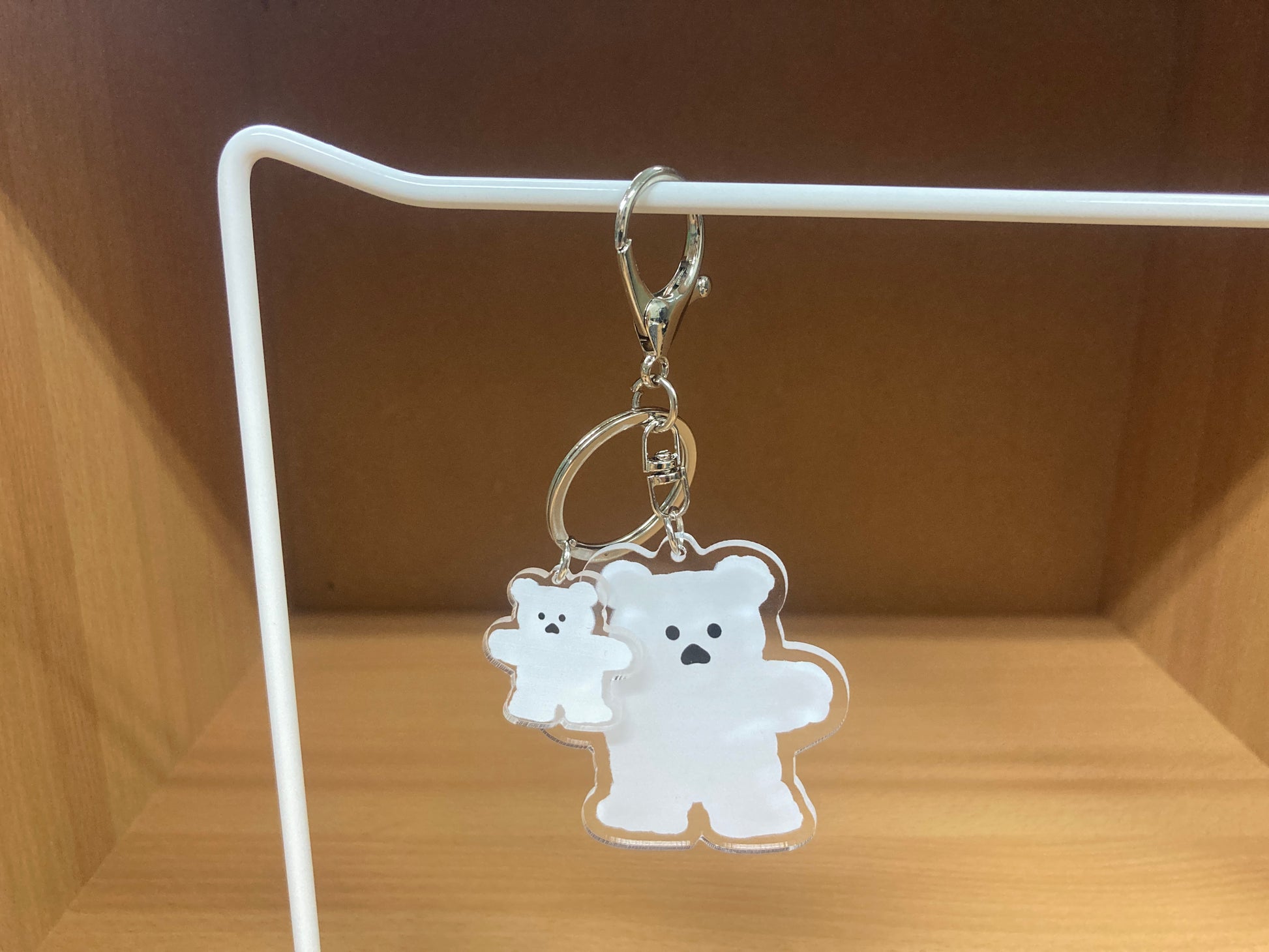 Tiny Treasures Seoul - White Bear Acrylic Keychain 9