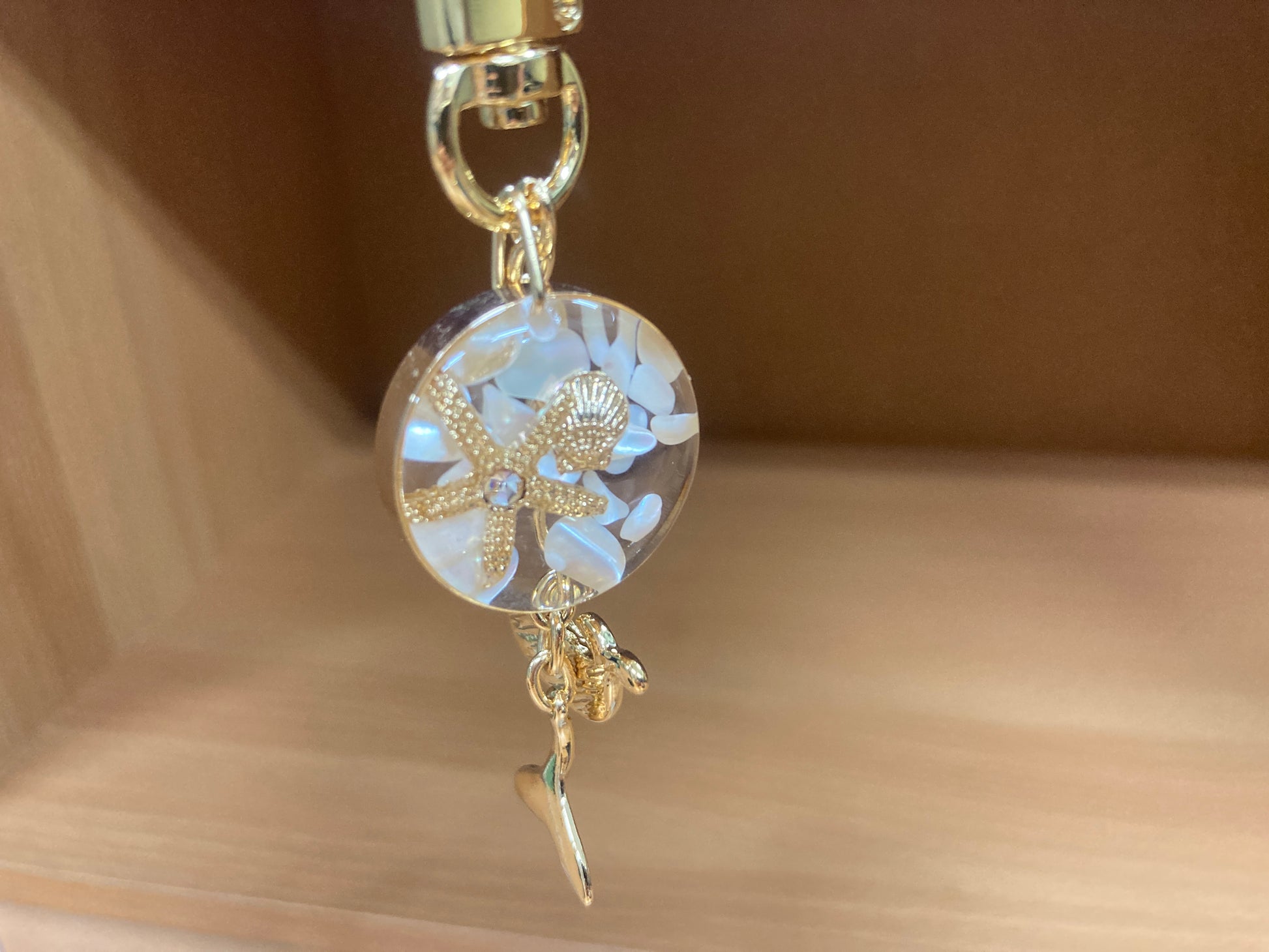 Tiny Treasures Seoul - White Whale Ocean Bag Charm Back View 4